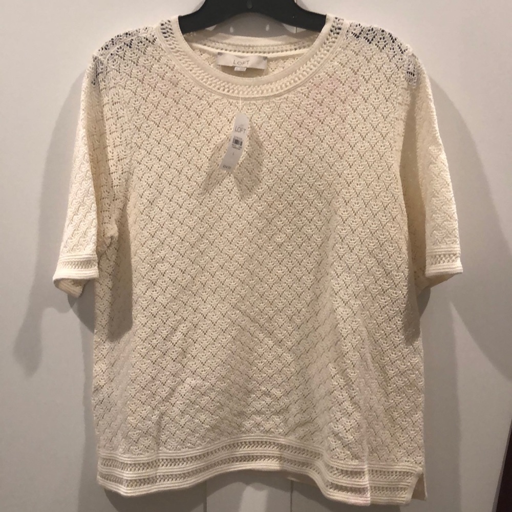 🆕 LOFT Short Sleeve Sweater Top